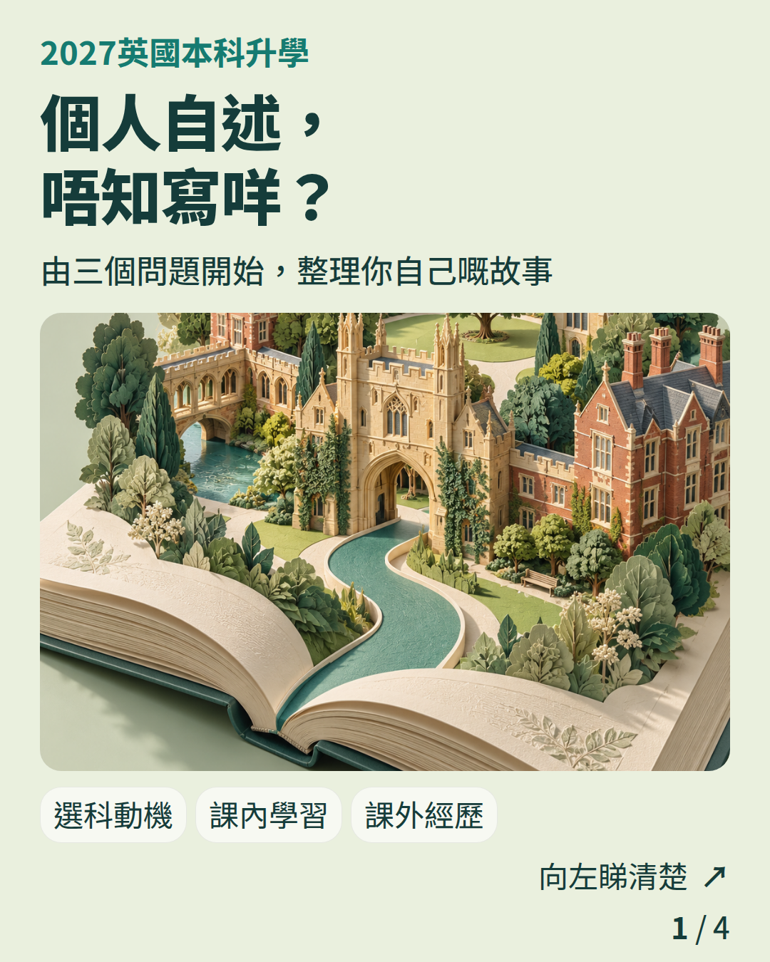2027英國本科升學:個人自述,唔知寫咩?